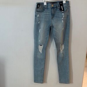 Distressed Light Blue Jeans
